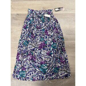 MS Interpret Vintage Floral Skirt Size 8 NWT